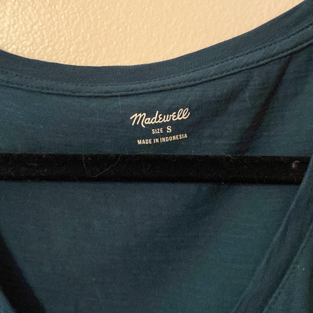 Dark Teal Madewell Tank Top Size Small - Picture 2 of 4